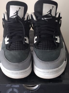 Jordan Retro Sneakers in Black, Gray and White